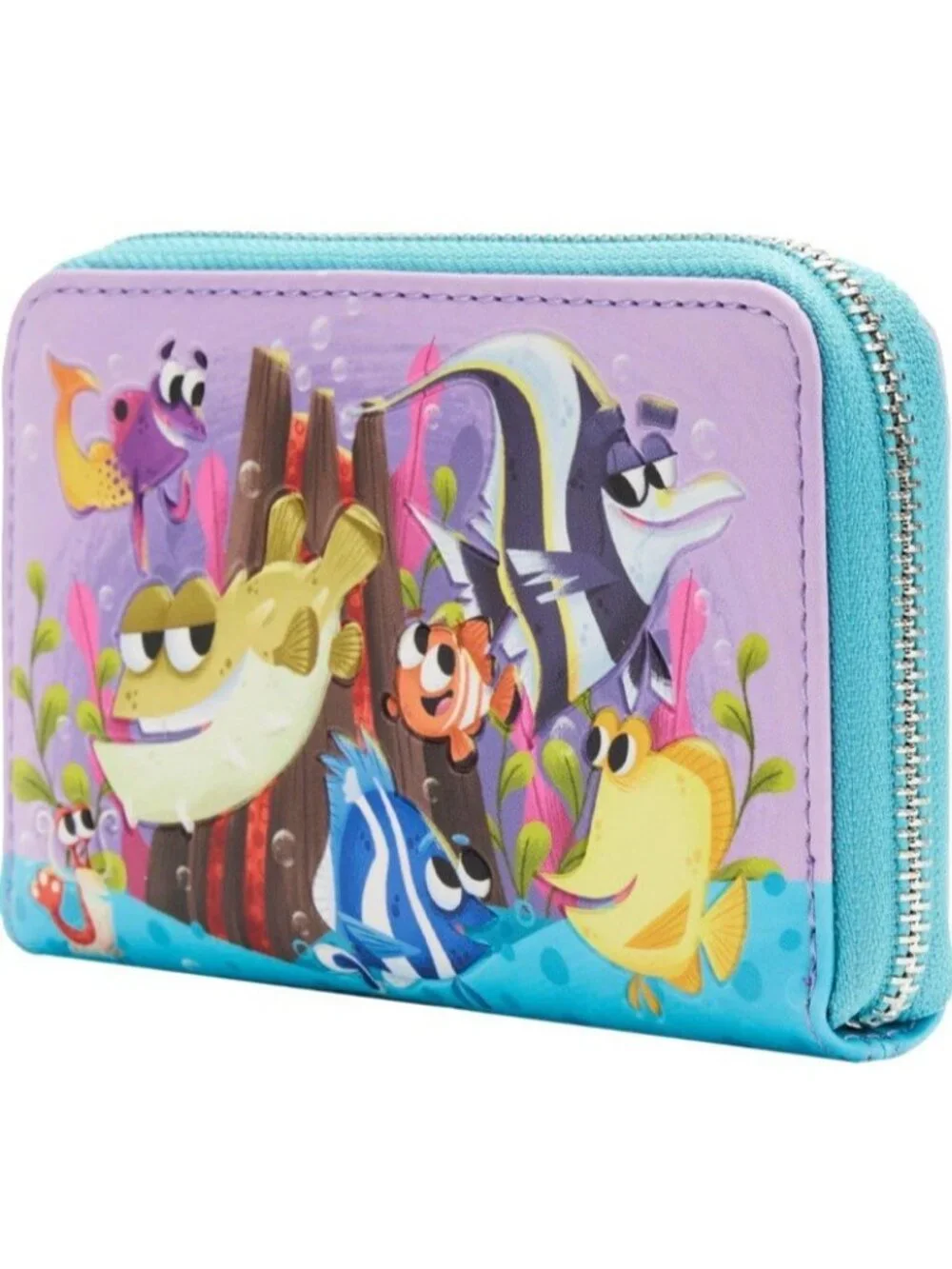 Loungefly Disney Pixar Moments Finding Nemo Fish Tank Zipper Wallet NWT